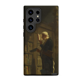 The Bookworm - Carl Spitzweg Samsung Case, Galaxy S24 Ultra / Matte, Smartphone Case Classical Painting Man