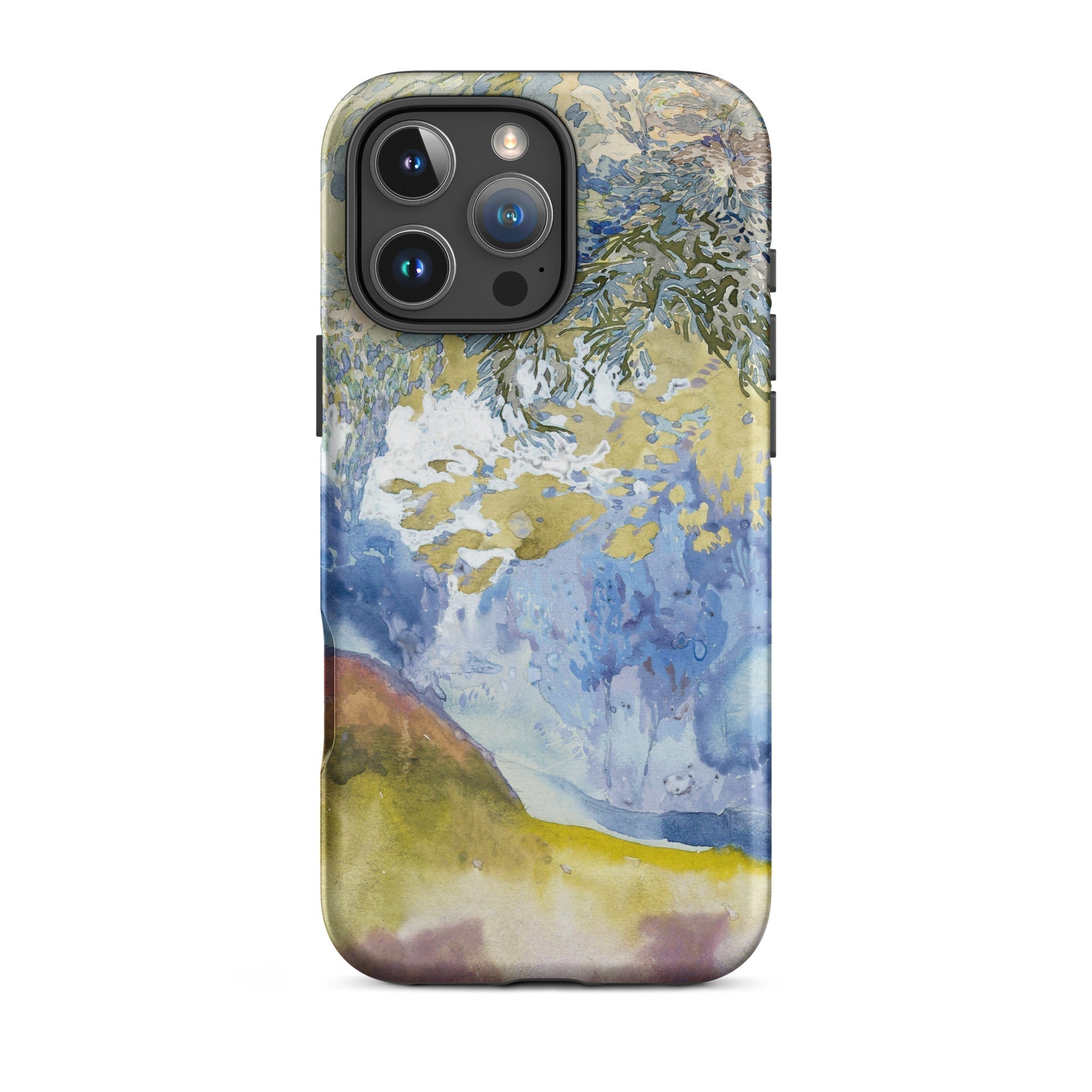 Boomrijk Landscape - Georges De Feure Iphone Case, 16 Pro Max / Matte, Watercolor-style Phone Case