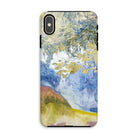 Boomrijk Landscape - Georges De Feure Iphone Case, Xs Max / Matte, Phone Case Abstract Watercolor-style Landscape Painting Blue Green