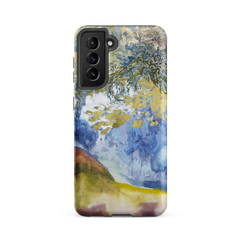 Boomrijk Landscape - Georges De Feure Samsung Case, Galaxy S21 Fe / Matte, Phone Case Abstract Watercolor Painting Landscape Trees Water