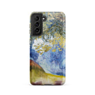 Boomrijk Landscape Georges De Feure Samsung Case, Galaxy S21 / Matte, Smartphone Case Abstract Watercolor Style Landscape Design Blue Yellow