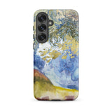 Boomrijk Landscape - Georges De Feure Samsung Case, Galaxy S25 Plus / Matte, Smartphone Case Abstract Watercolor Design Shades Blue Green