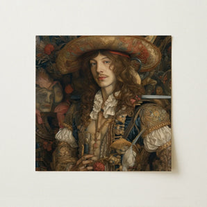 Botticelli’s Outlaw - Gay Renaissance Cowboy Art Print / Canvas, Gay Renaissance Cowboy, Renaissance Cowboy Art, Cowboy Art Print
