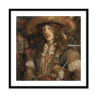 Botticelli’s Outlaw - Gay Renaissance Cowboy Art Print, Framed Portrait Man Renaissance Attire