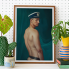 Bottoms Up - Gay Mexican Sailor Art Print Posters Prints & Visual Artwork