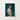 Framed Portrait Man Profile Navy Blue White Captain’s Gay Mexican Sailor, Sailor’s Essence, Seafaring Stare