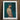 Framed Portrait Man Profile Navy Blue White Captain’s Gay Mexican Sailor, Sailor’s Essence, Seafaring Stare