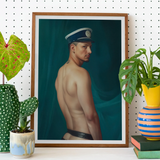 Bottoms Up - Gay Mexican Sailor Art Print