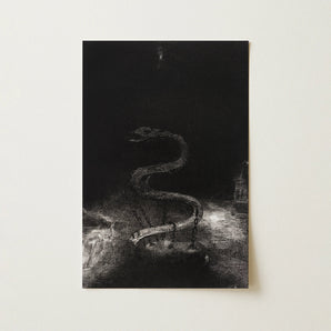 And Bound Him a Thousand Years - Odilon Redon Art Print / Canvas, 12x18’’ / 31x46cm / Unframed / no Border, Posters Prints & Visual