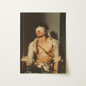Boundless - Neoclassical Bondage Homoerotica Art Print / Canvas, 12x16’’ / 31x41cm / Unframed / no Border, Posters Prints & Visual Artwork,