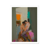 Bounty - Grungy Gay Romance Art Print, Impressionistic Painting Two Men