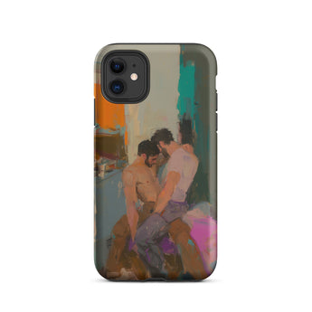 Bounty - Passionate Gay Couple Modern Art Iphone Case, 11 / Matte, Iphone Case Intimate Painting