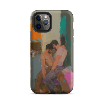 Bounty - Passionate Gay Couple Modern Art Iphone Case, 11 Pro / Matte, Iphone Case Intimate Painting