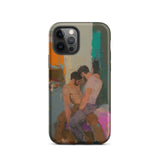 Bounty - Passionate Gay Couple Modern Art Iphone Case, 12 Pro / Matte, Iphone Case Intimate Painting