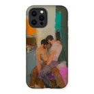 Bounty - Passionate Gay Couple Modern Art Iphone Case, 12 Pro Max / Matte, Iphone Case Intimate Painting
