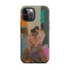 Bounty Passionate Gay Couple Modern Art Iphone Case, 12 Pro Max / Matte, Iphone Case Painting Two Men