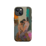 Bounty - Passionate Gay Couple Modern Art Iphone Case, 14 / Matte, Iphone Case Painting Two Men