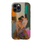 Bounty - Passionate Gay Couple Modern Art Iphone Case, 14 Pro / Matte, Iphone Case Abstract Painting