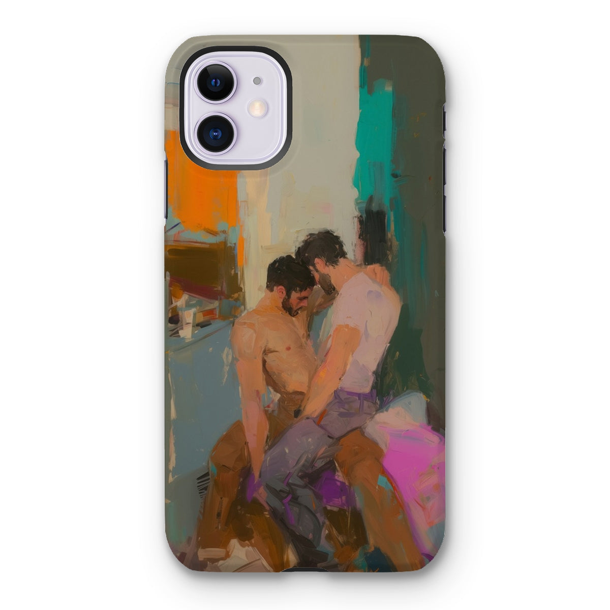 Bounty - Passionate Gay Couple Modern Art Iphone Case - 11 / Matte