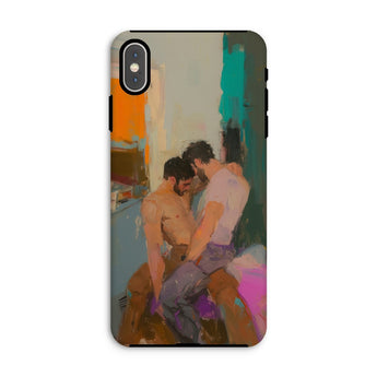 Bounty - Passionate Gay Couple Modern Art Iphone Case, Xs Max / Matte, Phone Case Abstract Painting Two Men