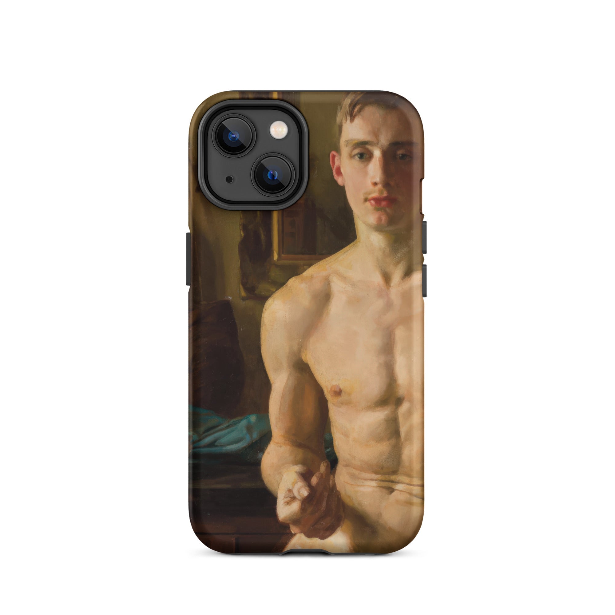 The Boxer Konstantin Andreevic Somov Iphone Case, 14 / Matte, Phone Case Shirtless Man Painting