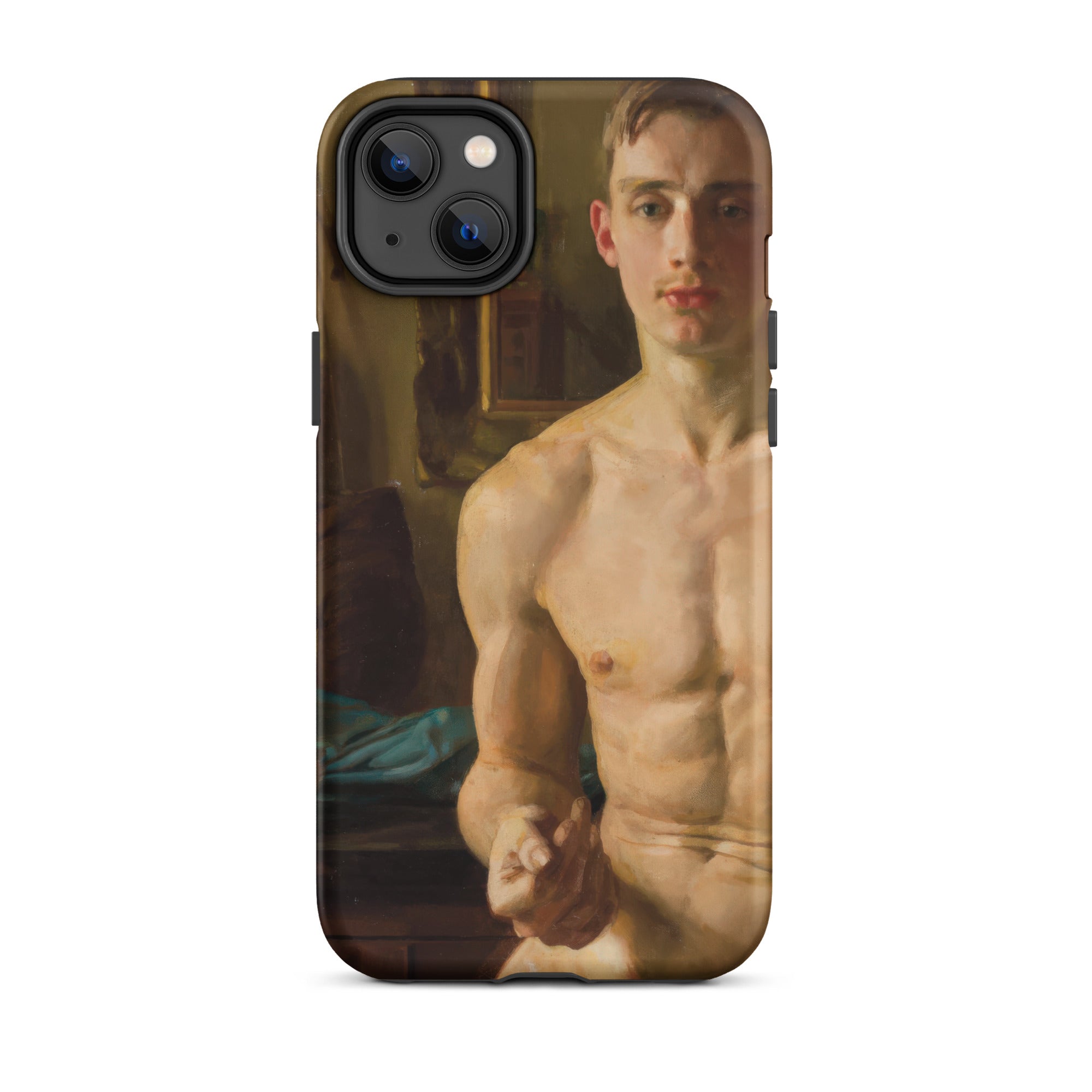 The Boxer Konstantin Andreevic Somov Iphone Case, 14 Plus / Matte, Phone Case Nude Male Painting