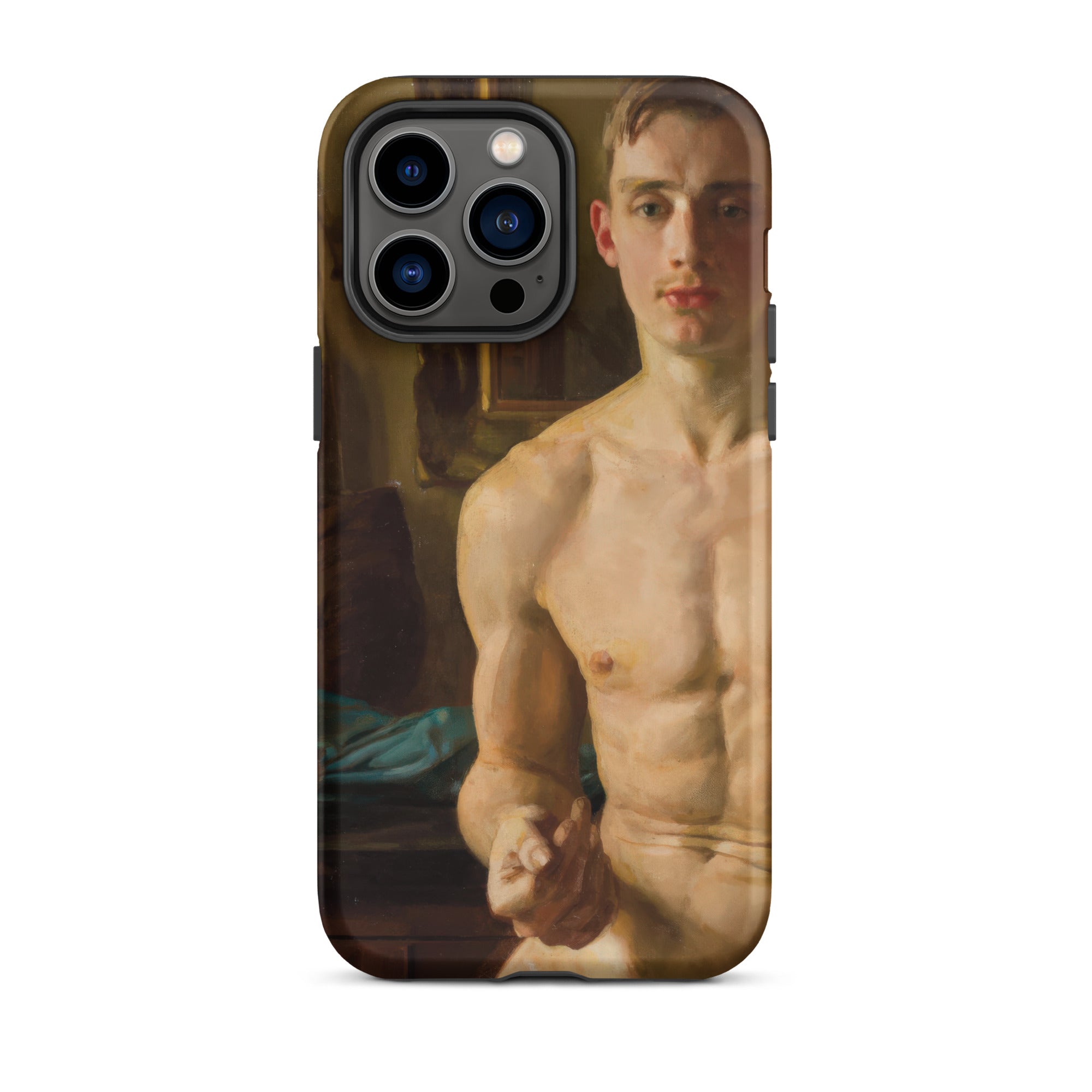 The Boxer Konstantin Andreevic Somov Iphone Case, 14 Pro Max / Matte, Phone Case Shirtless Man