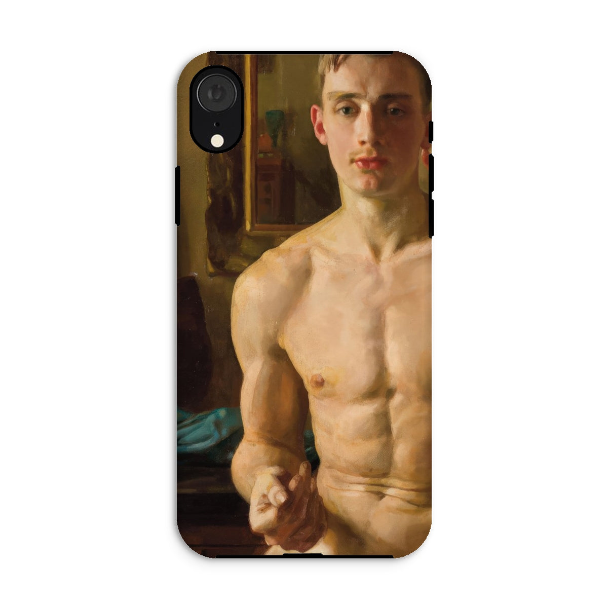 The Boxer Konstantin Andreevic Somov Iphone Case, Xr / Matte, Iphone Case Classical Style Portrait Painting Shirtless Figure