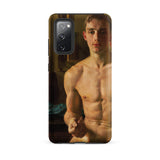 The Boxer - Konstantin Andreevic Somov Samsung Case, Galaxy S20 Fe / Matte, Smartphone Case Classical Painting Shirtless Man
