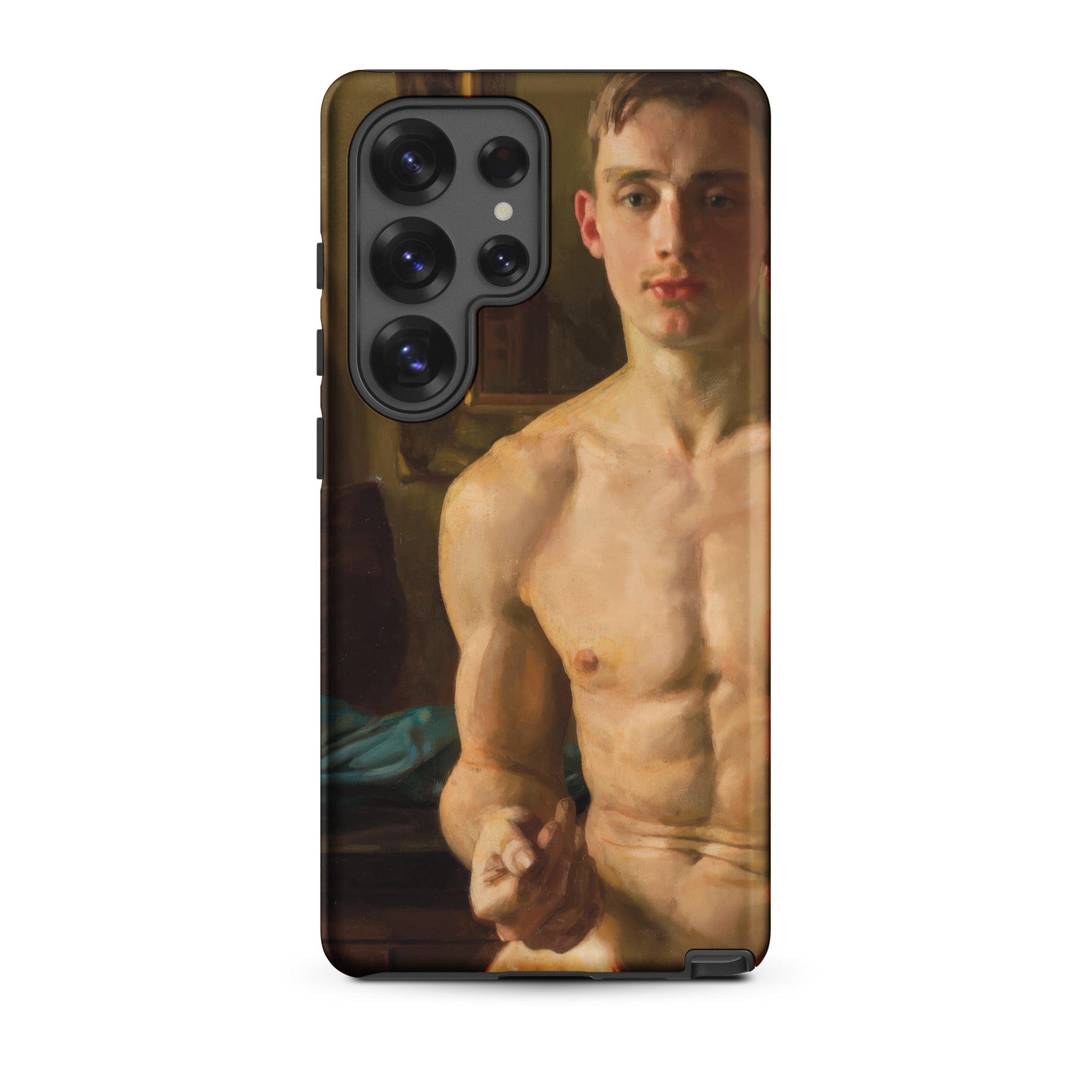 The Boxer Konstantin Andreevic Somov Samsung Case, Galaxy S25 Ultra / Matte, Smartphone Case Classical Painting Male Figure