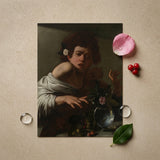 Boy Bitten by a Lizard - Caravaggio Art Print / Canvas Reproduction Caravaggio’s ?The Saint Matthew” Printed Matte Paper, Italian Baroque S