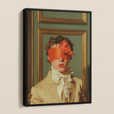 Boy Next Door - 18th-century Gay Erotica Framed Canvas, Framed Portrait Blindfolded Man