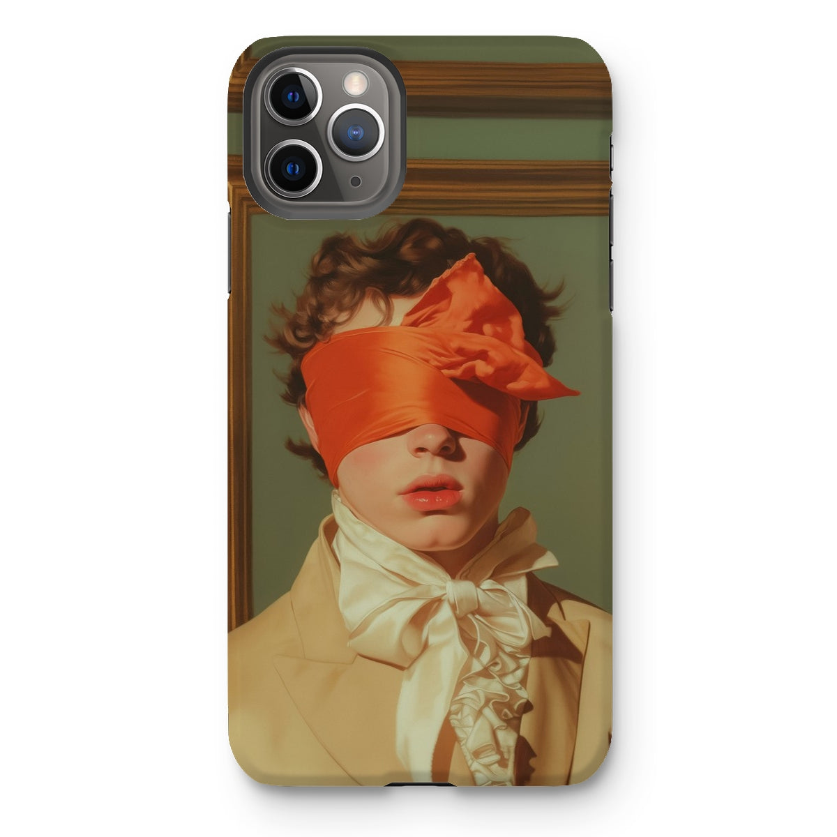 Boy Next Door - 18th Century Gay Erotica Iphone Case, 11 Pro Max / Matte, Phone Case Portrait Person Blindfold