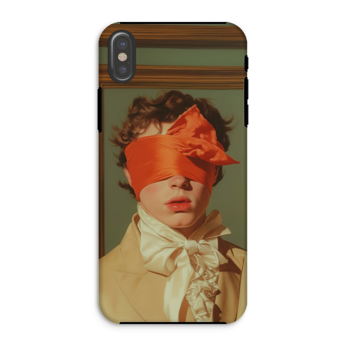 Boy Next Door - 18th Century Gay Erotica Iphone Case, Xs / Matte, Phone Case Portrait Person Red Blindfold