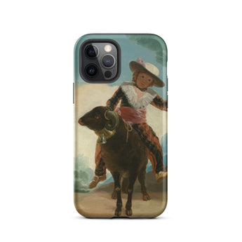 Boy on a Ram - Francisco De Goya Iphone Case, 12 Pro / Matte, Iphone Case Boy Ram Painting