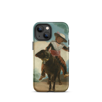 Boy on a Ram - Francisco De Goya Iphone Case, 13 Mini / Matte, Phone Case Painting Boy Ram