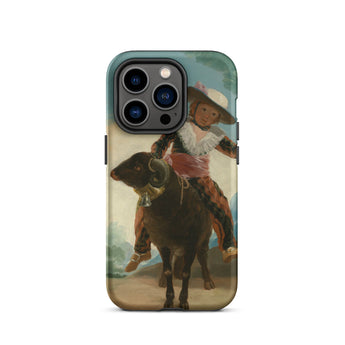 Boy on a Ram - Francisco De Goya Iphone Case, 14 Pro / Matte, Iphone Case Boy Ram Painting