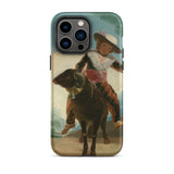 Boy on a Ram - Francisco De Goya Iphone Case, 14 Pro Max / Matte, Phone Case Painting