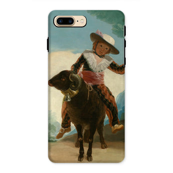 Boy on a Ram - Francisco De Goya Iphone Case, 8 Plus / Matte, Phone Case Painting Boy Ram