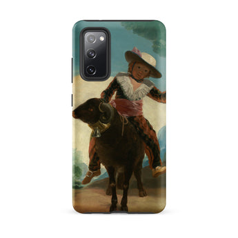 Boy on a Ram - Francisco De Goya Samsung Case, Galaxy S20 Fe / Matte, Smartphone Case Classical Painting Child Ram