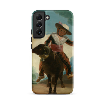 Boy on a Ram - Francisco De Goya Samsung Case, Galaxy S22 Plus / Matte, Samsung Galaxy S22 Phone Case Classical Painting Child