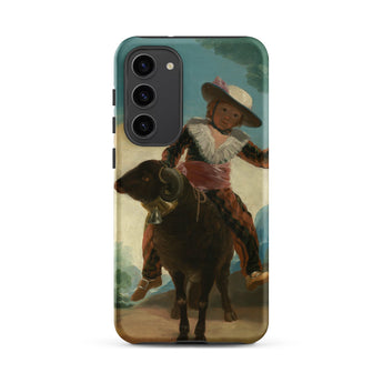 Boy on a Ram - Francisco De Goya Samsung Case, Galaxy S23 Plus / Matte, Smartphone Case Painting Child Ram