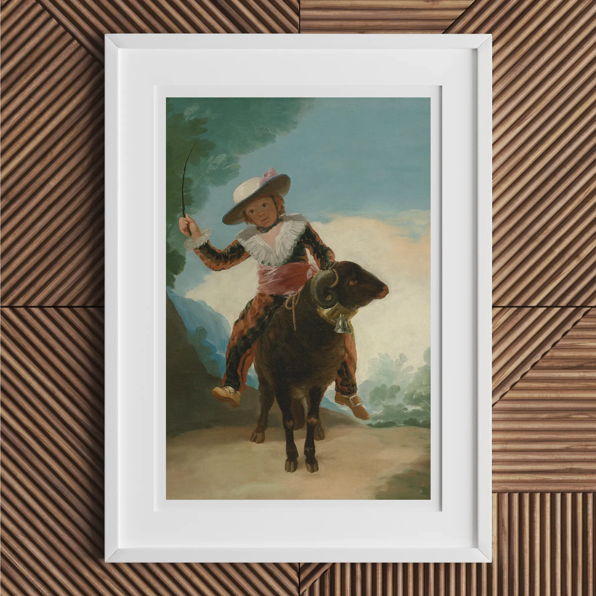 Boy On a Ram By Francisco Goya Fine Art Print - Posters Prints & Visual Artwork - Aesthetic Art