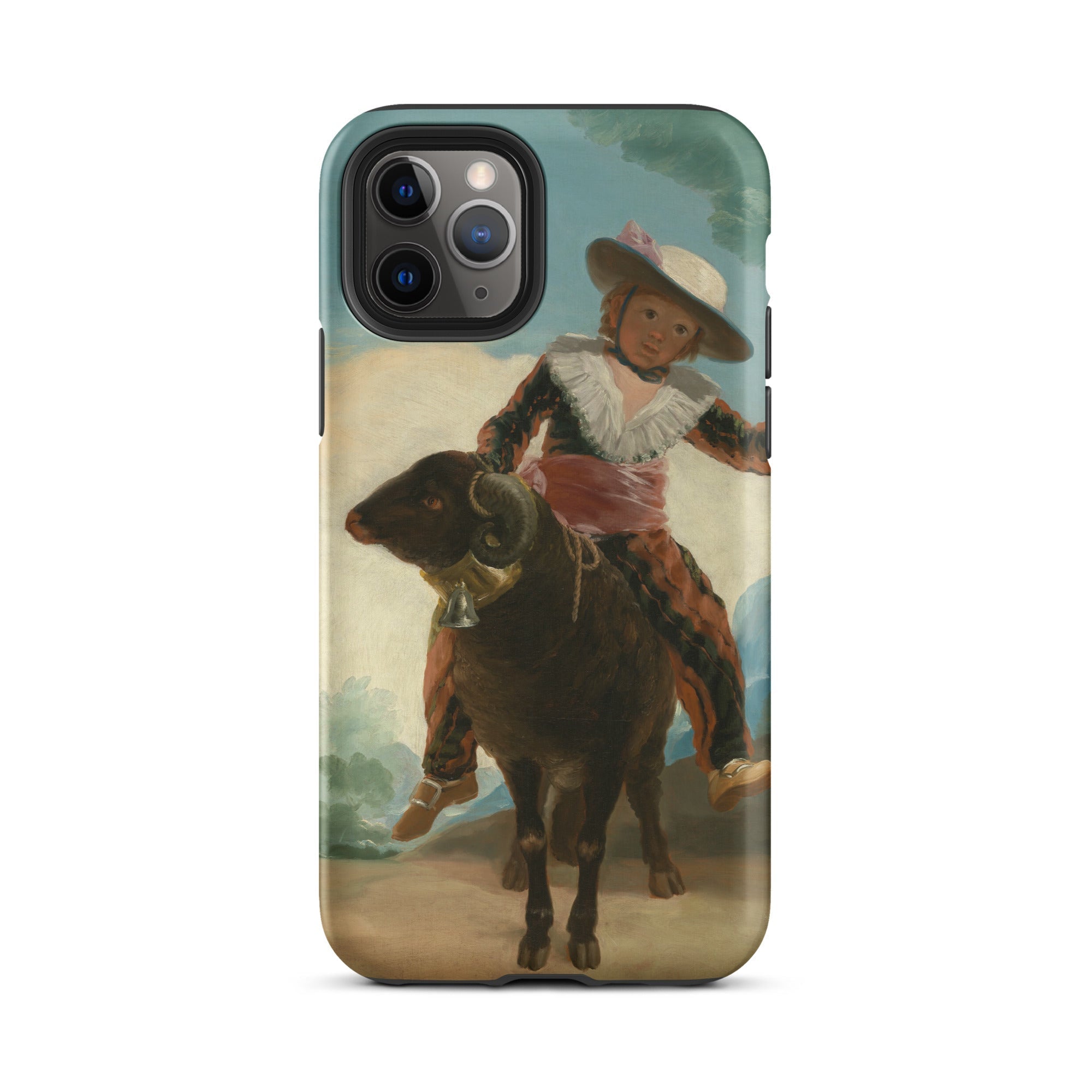 Boy on a Ram Francisco Goya Iphone Case, 11 Pro / Matte, Iphone Case Painting Boy Ram