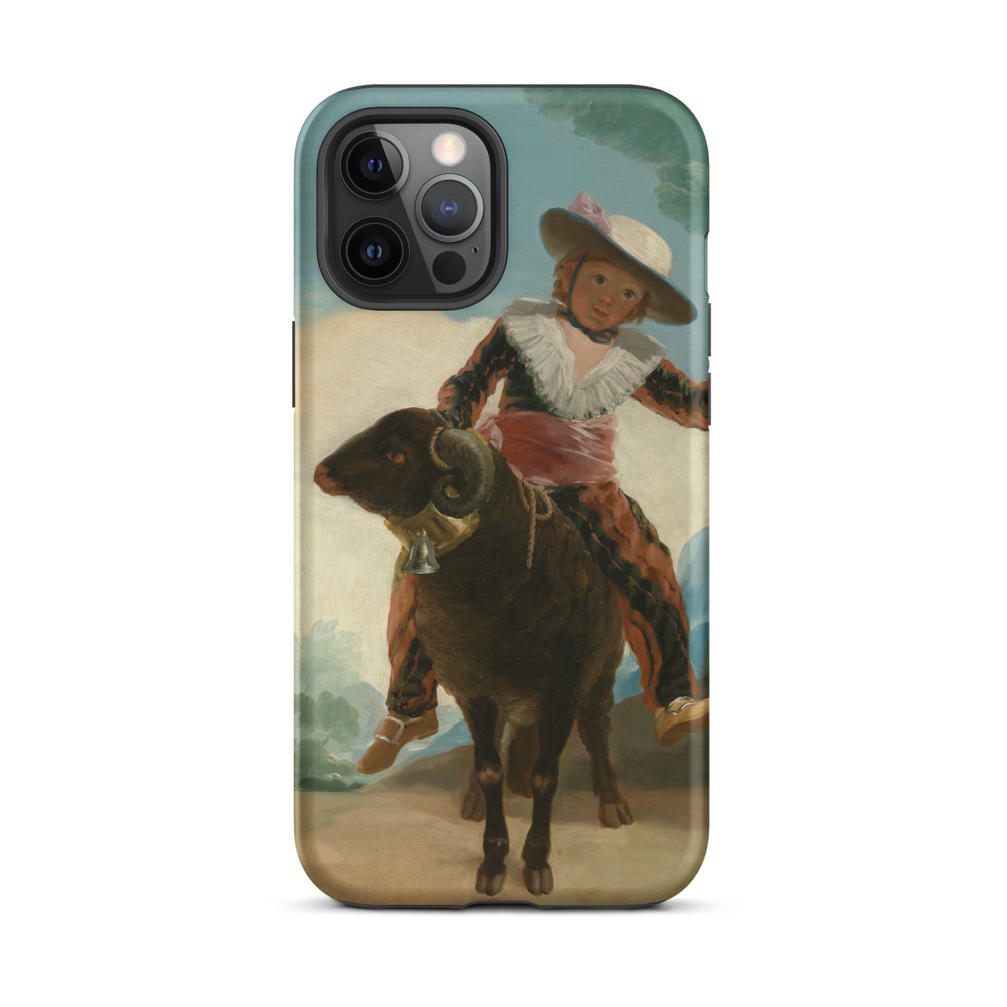 Boy on a Ram Francisco Goya Iphone Case, 12 Pro Max / Matte, Artistic Phone Case
