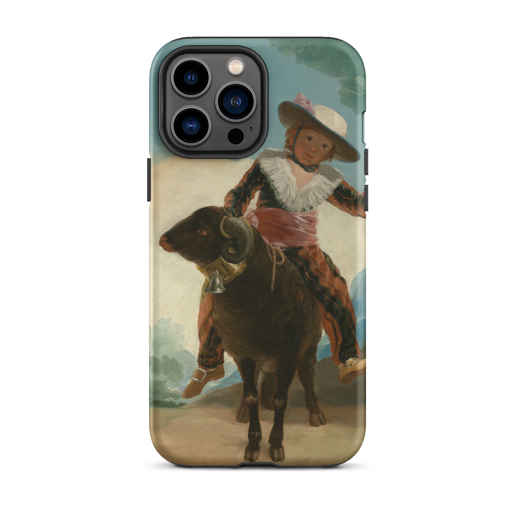 Boy on a Ram Francisco Goya Iphone Case, 13 Pro Max / Matte, Phone Case Painting Boy Ram