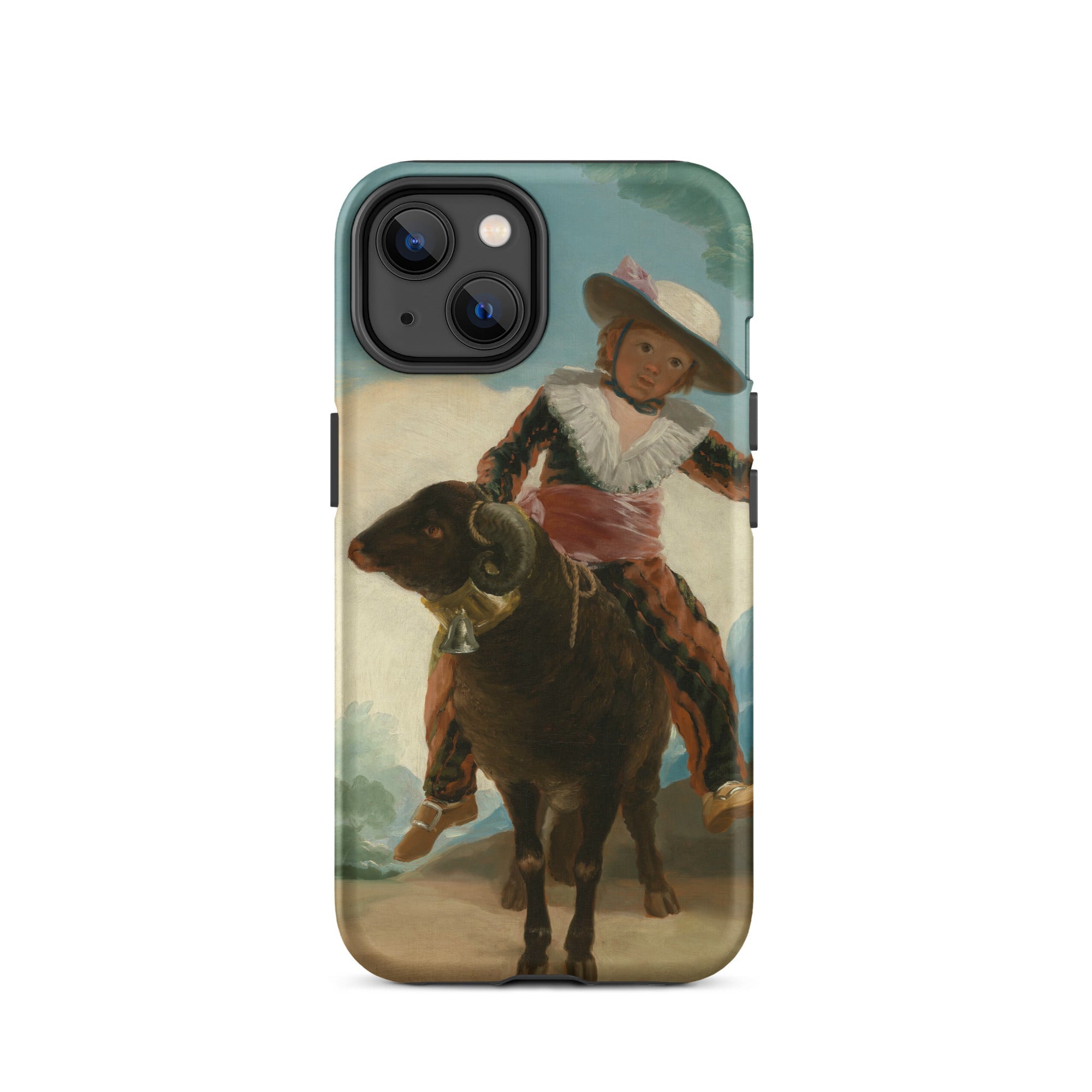 Boy on a Ram Francisco Goya Iphone Case, 14 / Matte, Artistic Phone Case