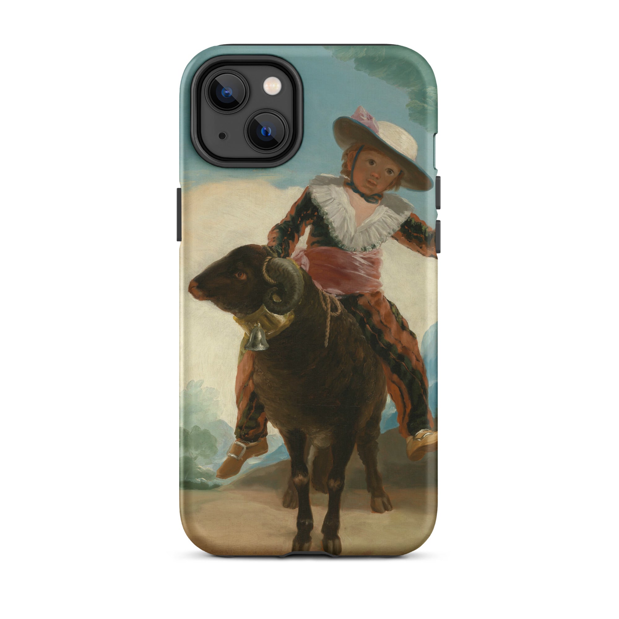 Boy on a Ram Francisco Goya Iphone Case, 14 Plus / Matte, Iphone Case Boy Ram Painting