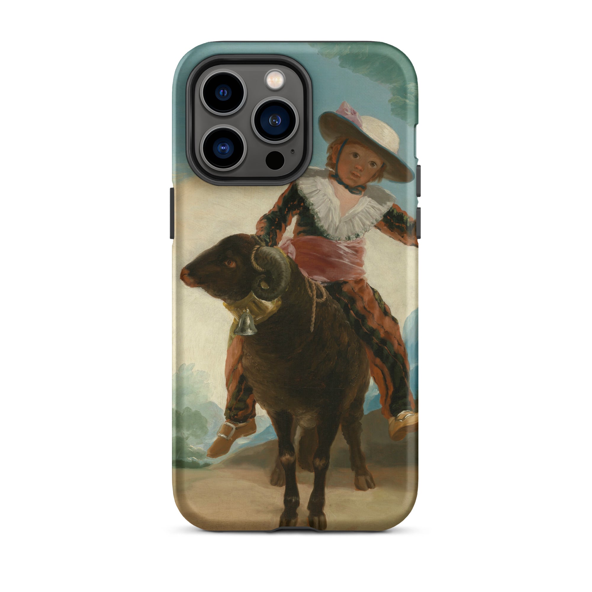 Boy on a Ram Francisco Goya Iphone Case, 14 Pro Max / Matte, Phone Case Painting