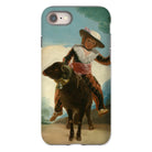 Boy on a Ram Francisco Goya Iphone Case, 8 / Matte, Phone Case Painting Child Ram